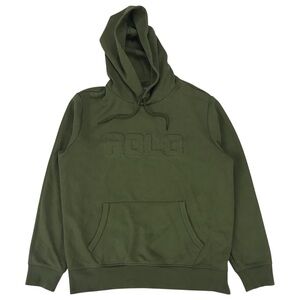 Polo by Ralph Lauren Olive Embossed Logo Hoodie